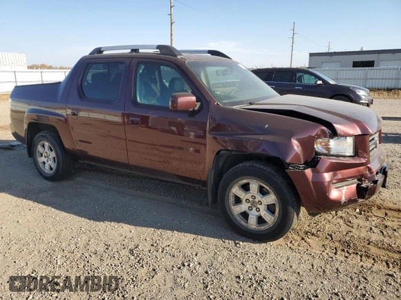 2007 Honda Ridgeline RTL w/Leather with VIN 2HJYK16527H522359, listed as a Copart auction lot 75229004 with 190,597 mi miles and Salvage Title. Bid and sale history available at carsss.com. Image 4.