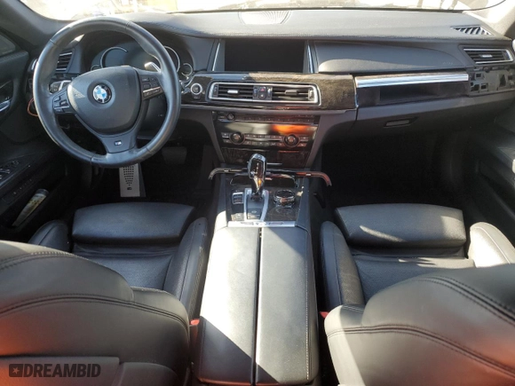 2014 BMW 7 Series 750i with VIN WBAYA8C5XED228235, listed as a Copart auction lot 85604144 with 0 mi miles and Salvage Title. Bid and sale history available at carsss.com. Image 8.