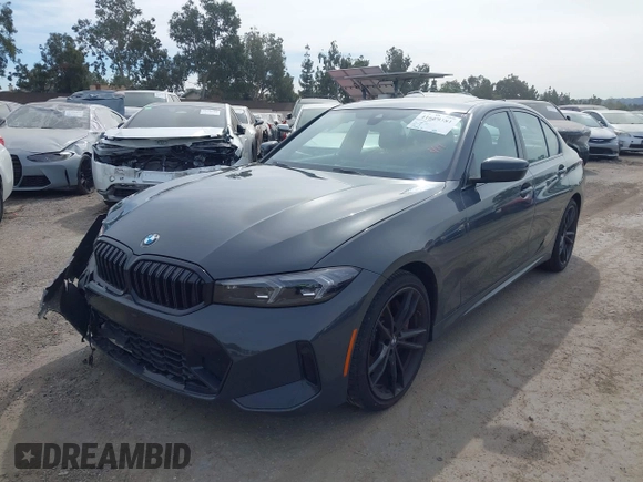 2024 BMW 3 Series 330i with VIN 3MW69FF04R8E27076, listed as a IAAI auction lot 41669381 with 12,057 mi miles. Bid and sale history available at carsss.com. Image 20.