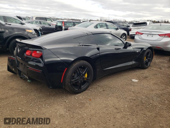 2016 Chevrolet Corvette 1LT with VIN 1G1YB2D76G5107768, listed as a Copart auction lot 80217064 with 36,688 mi miles and Salvage Title. Bid and sale history available at carsss.com. Image 3.