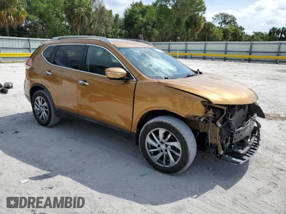 2014 Nissan Rogue SV with VIN 5N1AT2MV0EC770259, listed as a Copart auction lot 53618135 with 85,543 mi miles and Salvage Title. Bid and sale history available at carsss.com. Image 4.