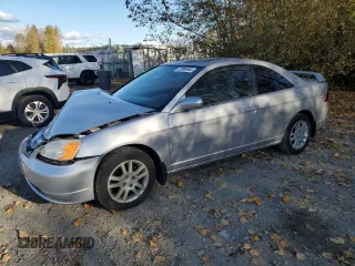 2001 Honda Civic EX with VIN 1HGEM22931L806689, listed as a Copart auction lot 72966564 with 187,140 mi miles and Salvage Title. Bid and sale history available at carsss.com. Image 1.