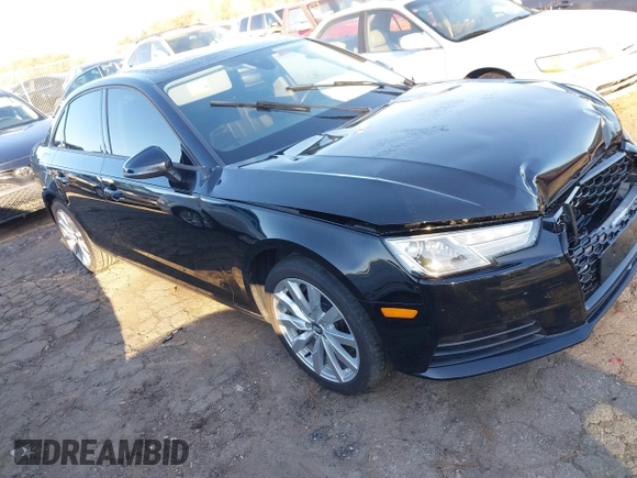 2017 Audi A4 Premium with VIN WAUGNAF44HN036740, listed as a IAAI auction lot 41595456 with 91,813 mi miles. Bid and sale history available at carsss.com. Image 1.