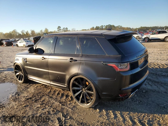 2021 Land Rover Range Rover Sport SVR with VIN SALWZ2RE5MA780919, listed as a Copart auction lot 84604744 with 36,867 mi miles and Salvage Title. Bid and sale history available at DreamBid. Image 2.