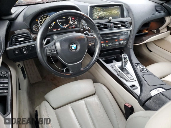 2014 BMW 6 Series 640i xDrive z VIN WBAYP5C58EDZ28025, wystawiony jako Copart lot #60070315 z przebiegiem 92 038 mil mil oraz Czysty tytuł • Clean title. Historia ofert i sprzedaży dostępna na DreamBid. Obrazek 8.