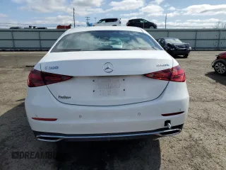 2023 Mercedes-Benz C 300 with VIN W1KAF4HB3PR125456, listed as a Copart auction lot 51136825 with 28,186 mi miles and Salvage Title. Bid and sale history available at DreamBid. Image 6.