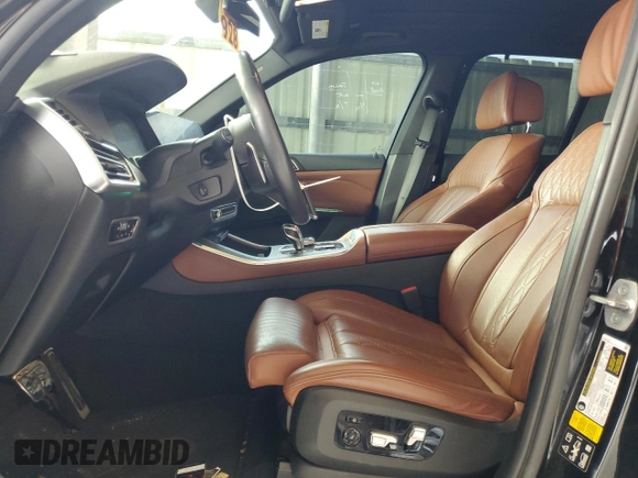 2022 BMW X5 xDrive40i with VIN 5UXCR6C0XN9M08766, listed as a Copart auction lot 51987215 with 30,997 mi miles and Salvage Title. Bid and sale history available at DreamBid. Image 7.