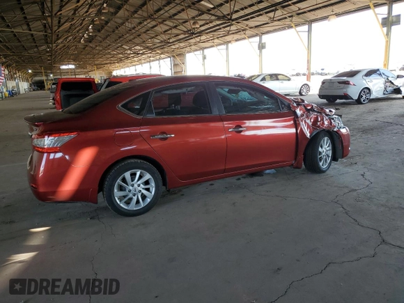 2015 Nissan Sentra SV with VIN 3N1AB7AP7FY377297, listed as a Copart auction lot 50177905 with 134,147 mi miles and Salvage Title. Bid and sale history available at DreamBid. Image 3.