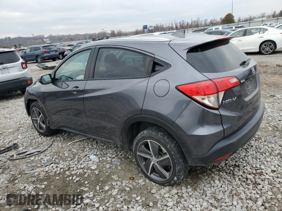 2021 Honda HR-V EX with VIN 3CZRU6H56MM742608, listed as a Copart auction lot 81403134 with 76,330 mi miles and Salvage Title. Bid and sale history available at carsss.com. Image 2.