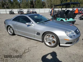 2005 Mercedes-Benz SL 55 AMG with VIN WDBSK74F15F089669, listed as a Copart auction lot 42180675 with Not provided miles and Salvage title. Bid and sale history available at DreamBid. Image 4.