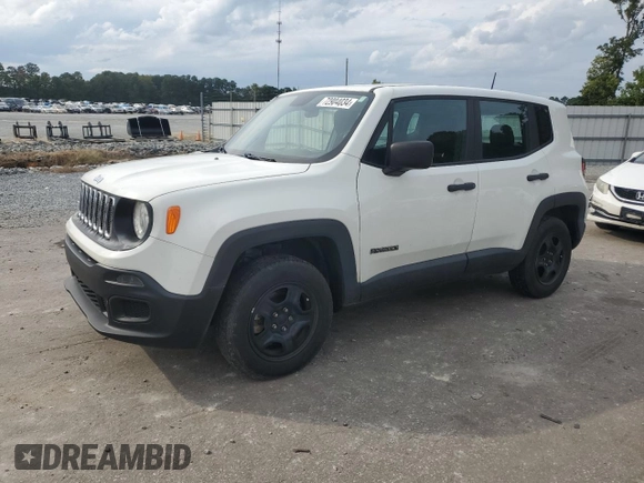 2018 Jeep Renegade Sport z VIN ZACCJBAB5JPH46008, wystawiony jako Copart lot #72904034 z przebiegiem 95 762 mil mil oraz Szkoda całkowita • Salvage title. Historia ofert i sprzedaży dostępna na DreamBid. Obrazek 1.