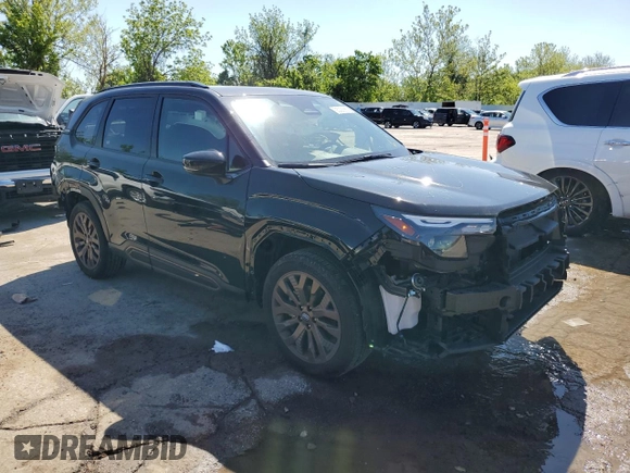 2025 Subaru Forester Special Sports with VIN JF2SLDHC1SH402377, listed as a Copart auction lot 55293885 with 10,080 mi miles and Salvage title. Bid and sale history available at DreamBid. Image 4.