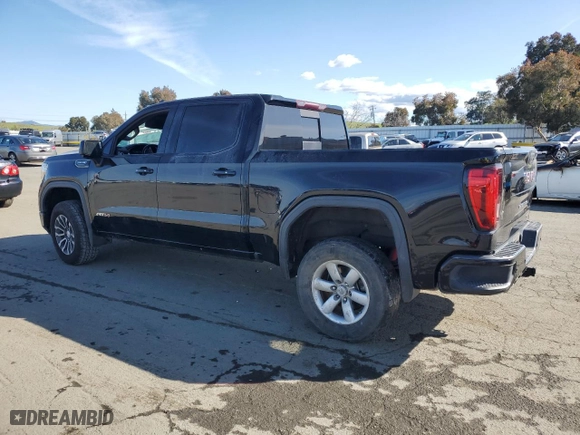 2019 GMC Sierra 1500 AT4 with VIN 3GTP9EED7KG261346, listed as a Copart auction lot 49653445 with 0 mi miles and Salvage Title. Bid and sale history available at carsss.com. Image 2.