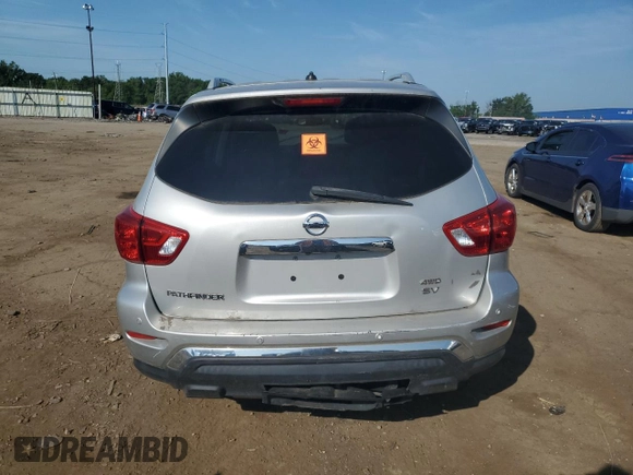 2017 Nissan Pathfinder Platinum with VIN 5N1DR2MM4HC606956, listed as a Copart auction lot 62236605 with 124,820 mi miles and Clean title. Bid and sale history available at DreamBid. Image 6.