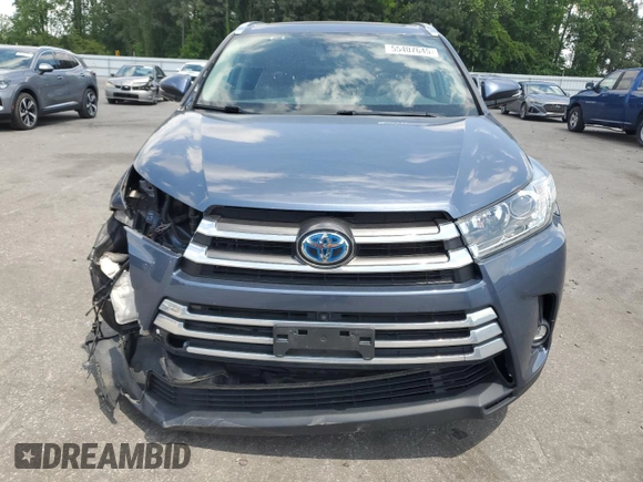 2019 Toyota Highlander Hybrid Limited with VIN 5TDDGRFHXKS067526, listed as a Copart auction lot 55407645 with 48,699 mi miles and Salvage title. Bid and sale history available at DreamBid. Image 5.
