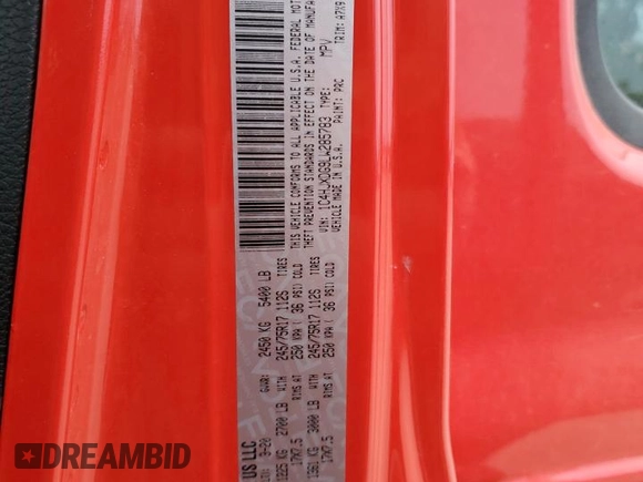 2020 Jeep Wrangler Unlimited Sport S with VIN 1C4HJXDG9LW285783, listed as a Copart auction lot 60877335 with 43,248 mi miles and Salvage title. Bid and sale history available at DreamBid. Image 13.