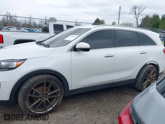 2019 Kia Sorento LX with VIN 5XYPG4A30KG524272, listed as a IAAI auction lot 41786623 with 124,942 mi miles and . Bid and sale history available at carsss.com. Image 14.