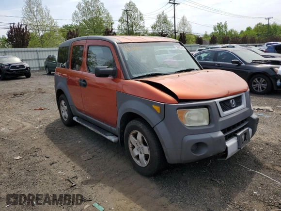 2004 Honda Element EX with VIN 5J6YH185X4L000314, listed as a Copart auction lot 56693495 with Not provided miles and Salvage title. Bid and sale history available at DreamBid. Image 4.