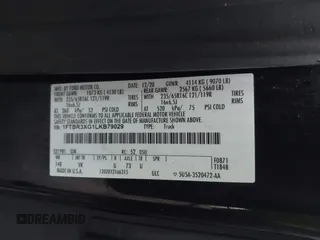 2020 Ford Transit Cargo with VIN 1FTBR3XG1LKB79029, listed as a IAAI auction lot 41483908 with 147,801 mi miles and . Bid and sale history available at DreamBid. Image 9.