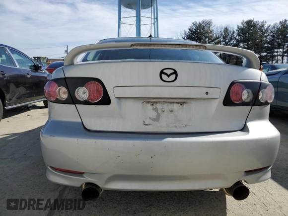 2004 Mazda Mazda6 s with VIN 1YVHP80DX45N98570, listed as a Copart auction lot 45846565 with 117,398 mi miles and Salvage Title. Bid and sale history available at carsss.com. Image 6.