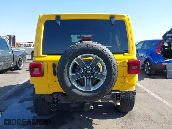 2018 Jeep Wrangler Unlimited Sahara z VIN 1C4HJXEN3JW306282, wystawiony jako IAAI lot #42302821 z przebiegiem 70 204 mil mil oraz . Historia ofert i sprzedaży dostępna na DreamBid. Obrazek 17.