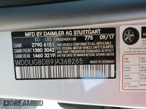 2018 Mercedes-Benz S 560 with VIN WDDUG8DB9JA368265, listed as a Copart auction lot 47492885 with 31,007 mi miles and Salvage Title. Bid and sale history available at carsss.com. Image 12.