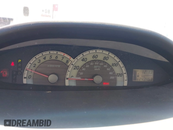 2008 Toyota Yaris with VIN JTDBT923781272417, listed as a IAAI auction lot 41880886 with 243,453 mi miles. Bid and sale history available at carsss.com. Image 7.