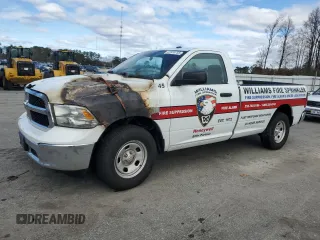 2023 Ram 1500 Tradesman z VIN 3C6JR6DG3PG605485, wystawiony jako Copart lot #47970735 z przebiegiem Nie podano mil oraz Szkoda całkowita • Salvage title. Historia ofert i sprzedaży dostępna na DreamBid. Obrazek 1.