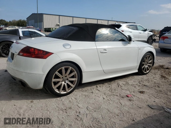 2014 Audi TT Premium Plus with VIN TRUSFAFK0E1003543, listed as a Copart auction lot 44124635 with 122,270 mi miles and Salvage title. Bid and sale history available at DreamBid. Image 3.