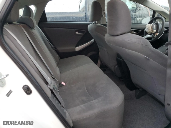 2012 Toyota Prius One with VIN JTDKN3DU6C1481086, listed as a Copart auction lot 45853395 with 107,894 mi miles and Non Repairable. Bid and sale history available at carsss.com. Image 10.