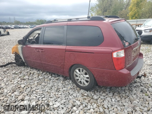 2007 Kia Sedona EX with VIN KNDMB233076142093, listed as a Copart auction lot 73549534 with 0 mi miles and Non Repairable. Bid and sale history available at carsss.com. Image 2.