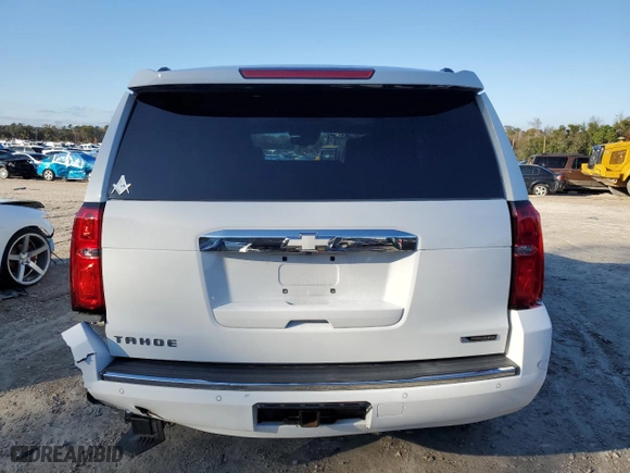 2018 Chevrolet Tahoe Premier with VIN 1GNSCCKC0JR318956, listed as a Copart auction lot 85115564 with 0 mi miles and Salvage Title. Bid and sale history available at carsss.com. Image 6.