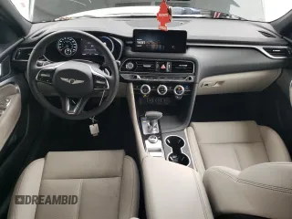 2023 Genesis G70 2.0T with VIN KMTG34TA3PU128948, listed as a Copart auction lot 43289344 with 13,153 mi miles and Clean Title. Bid and sale history available at DreamBid. Image 8.