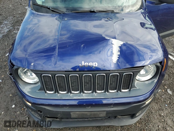 2017 Jeep Renegade Sport with VIN ZACCJBAB7HPE44925, listed as a Copart auction lot 51217075 with 56,505 mi miles and Salvage Title. Bid and sale history available at carsss.com. Image 12.