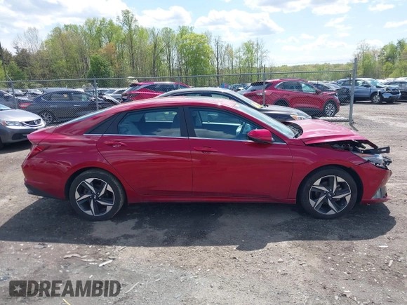 2023 Hyundai Elantra Limited z VIN KMHLP4AG8PU504791, wystawiony jako IAAI lot #42016405 z przebiegiem 22 916 mil mil oraz . Historia ofert i sprzedaży dostępna na DreamBid. Obrazek 14.