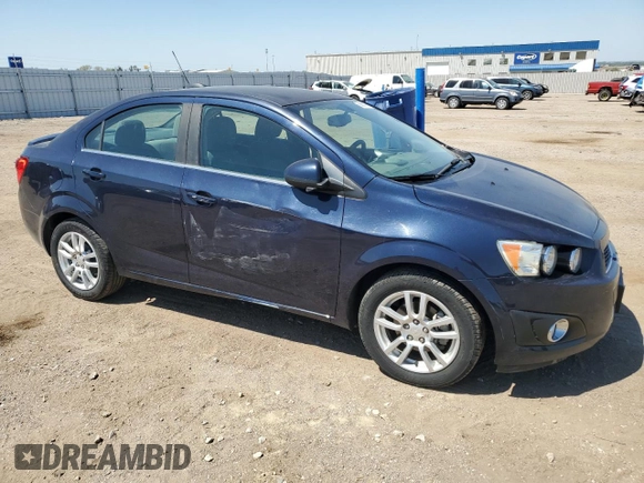 2015 Chevrolet Sonic LT with VIN 1G1JC5SH7F4134235, listed as a Copart auction lot 56666275 with 78,155 mi miles and Salvage title. Bid and sale history available at DreamBid. Image 4.