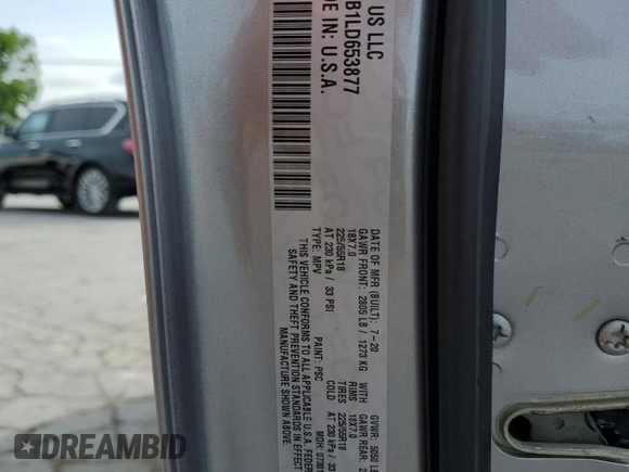 2020 Jeep Cherokee Limited with VIN 1C4PJLDB1LD653877, listed as a Copart auction lot 55605405 with 71,214 mi miles and Salvage title. Bid and sale history available at DreamBid. Image 14.