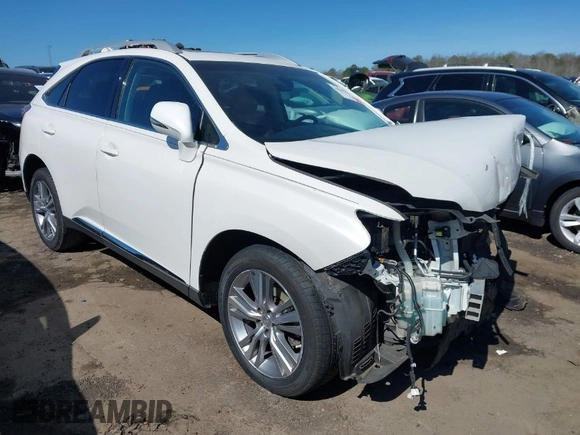 2015 Lexus RX 350 with VIN 2T2ZK1BA8FC199757, listed as a IAAI auction lot 41692354 with 98,853 mi miles. Bid and sale history available at carsss.com. Image 1.