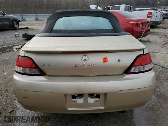 2000 Toyota Solara SE with VIN 2T1FF22P8YC368586, listed as a Copart auction lot 83612734 with Not Provided miles and Non Repairable. Bid and sale history available at DreamBid. Image 6.