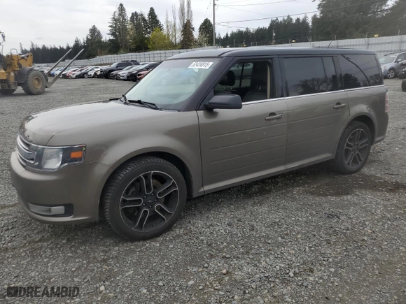 2014 Ford Flex SEL with VIN 2FMGK5C86EBD14390, listed as a Copart auction lot 52424815 with 146,587 mi miles and Salvage Title. Bid and sale history available at carsss.com. Image 1.