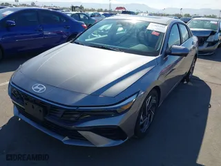2024 Hyundai Elantra Limited with VIN KMHLP4DG1RU798856, listed as a IAAI auction lot 41605353 with 7,487 mi miles. Bid and sale history available at carsss.com. Image 2.
