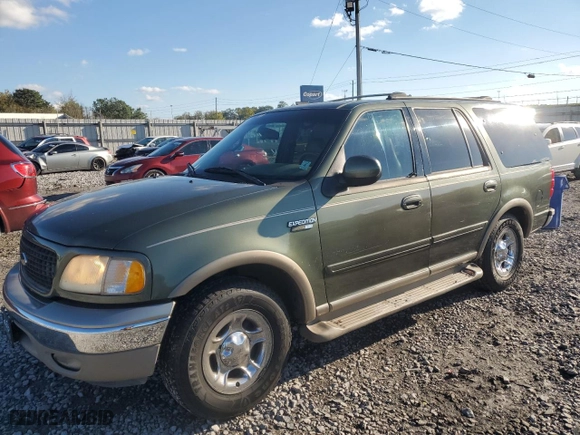 2001 Ford Expedition Eddie Bauer with VIN 1FMRU17W91LA72998, listed as a Copart auction lot 80947794 with 0 mi miles and Salvage Title. Bid and sale history available at carsss.com. Image 1.
