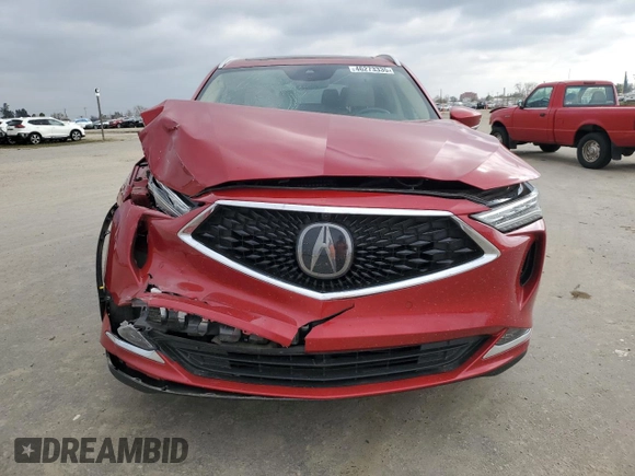 2022 Acura MDX w/Advance Package with VIN 5J8YE1H87NL041057, listed as a Copart auction lot 46273335 with 31,586 mi miles and Salvage Title. Bid and sale history available at carsss.com. Image 5.