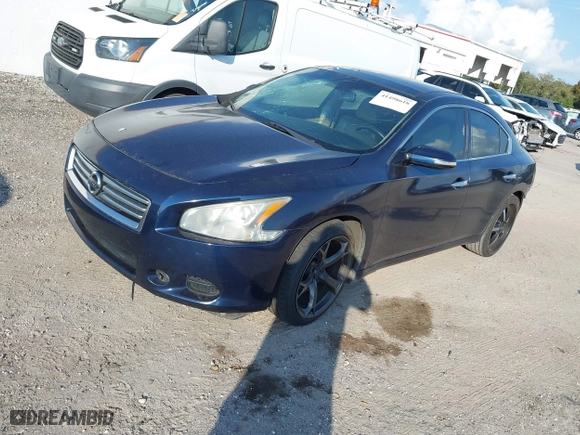 2014 Nissan Maxima 3.5 SV w/Sport Pkg with VIN 1N4AA5AP4EC905153, listed as a IAAI auction lot 41498618 with 1 mi miles. Bid and sale history available at carsss.com. Image 2.