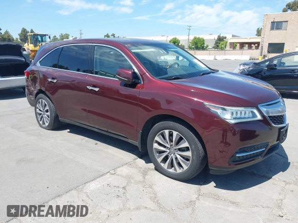 2014 Acura MDX Technology with VIN 5FRYD4H46EB017852, listed as a IAAI auction lot 42500807 with 82,639 mi miles and . Bid and sale history available at DreamBid. Image 1.