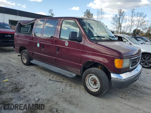 2007 Ford Econoline Passenger XL z VIN 1FMNE11L67DA19804, wystawiony jako Copart lot #77263484 z przebiegiem 173 014 mil mil oraz Szkoda całkowita • Salvage title. Historia ofert i sprzedaży dostępna na DreamBid. Obrazek 4.