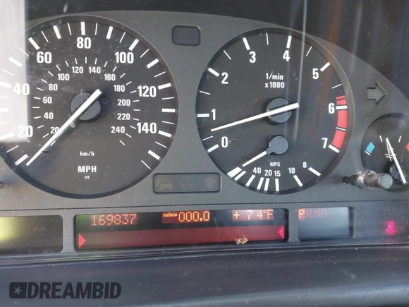 2003 BMW 5 Series 540i with VIN WBADN634X3GN88955, listed as a IAAI auction lot 42610259 with 169,837 mi miles and . Bid and sale history available at DreamBid. Image 7.