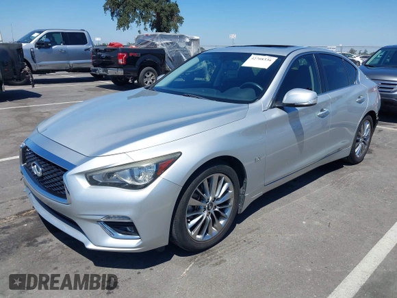 2018 Infiniti Q50 Luxe with VIN JN1EV7AP6JM352203, listed as a IAAI auction lot 42708336 with 79,994 mi miles and . Bid and sale history available at DreamBid. Image 19.