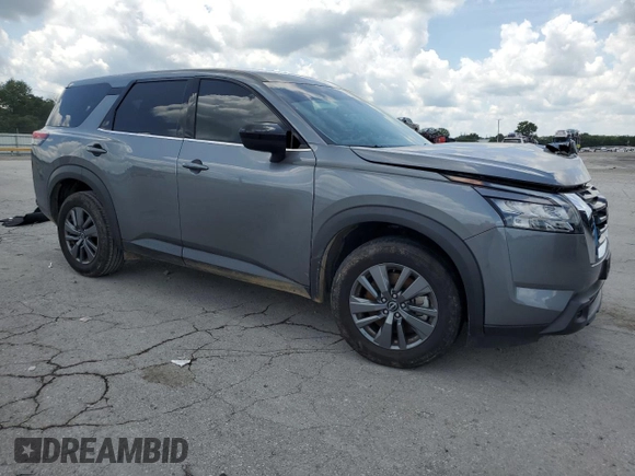 2024 Nissan Pathfinder S with VIN 5N1DR3AC7RC241546, listed as a Copart auction lot 61979645 with 24,407 mi miles and Salvage title. Bid and sale history available at DreamBid. Image 4.