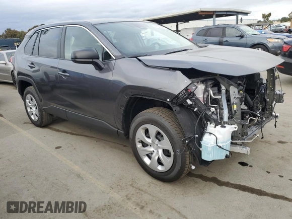 2025 Toyota RAV4 LE with VIN 2T3H1RFV4SC308652, listed as a Copart auction lot 46656685 with 203 mi miles and Salvage Title. Bid and sale history available at carsss.com. Image 4.